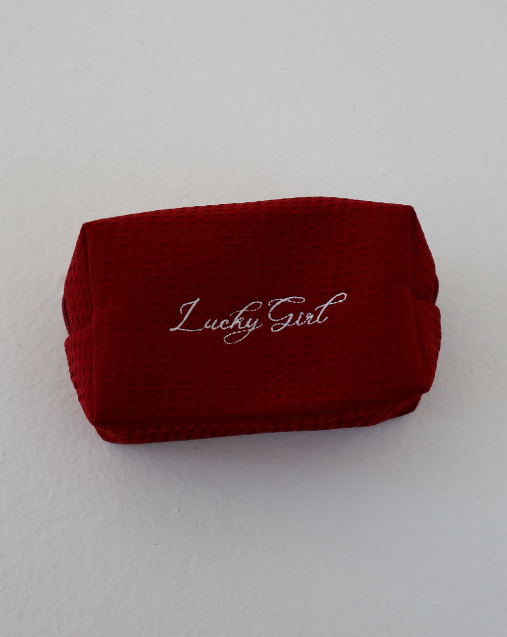 Lucky Girl Pouch- Burgundy