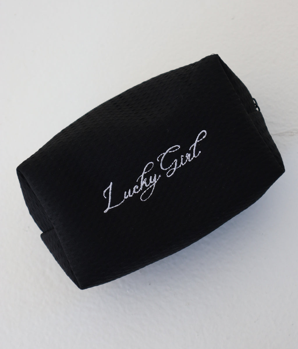 Lucky Girl Pouch- Black